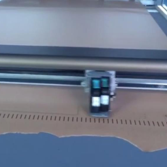 Flat panel drawing cutting video